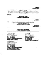 Cheslatta Carrier Nation v. British Columbia, [2001] 1 C.N.L.R. 10 (B.C.C.A.); application for leave