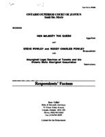 R. v. Powley, [2001] 2 C.N.L.R. 291 (Ont. C.A.), aff’g [2000] 2 C.N.L.R. 233 (Ont. Sup. Ct. J.)