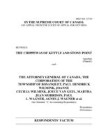 Chippewas of Kettle and Stony Point v. Canada (Attorney General), [1998] 3 C.N.L.R. iv (S.C.C.)