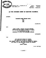 Aleck et al v. Clarke et al, 2001 B.C.S.C., 1177.