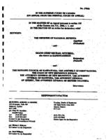 Mitchell v. M.N.R., [2001] 3 C.N.L.R. 122 (S.C.C.), rev’g [1999] 1 C.N.L.R. 112 (F.C.A.)